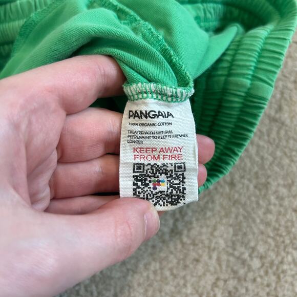 Pangaia Organic Cotton Shorts Green Pull On Loungewear Casual Womens Size XXS - Picture 7 of 7